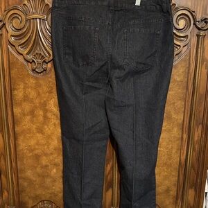 Chadwicks Dark Black Skinny Jeans M1